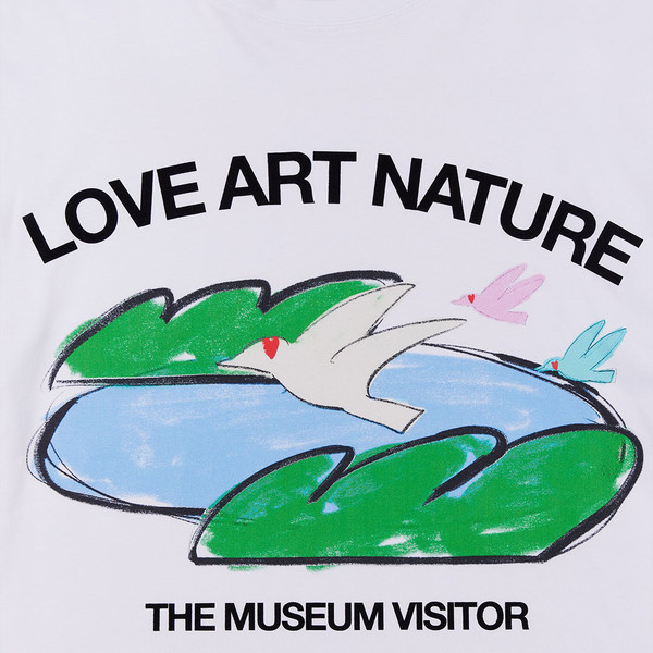 【THE MUSEUM VISITOR】 LOVE ART NATURE T-SHIRTS (WHITE) LOVE ART NATURE T-SHIRTS (WHITE) : THE MUSEUM VISITOR