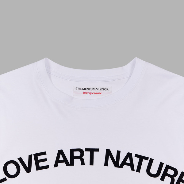 LOVE ART NATURE T-SHIRTS (WHITE) : THE MUSEUM VISITOR