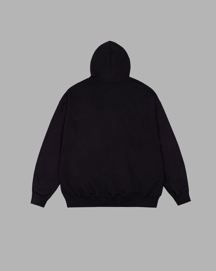 【THE MUSEUM VISITOR】 NATURE PRINTED HOODY (BLACK) NATURE PRINTED HOODY (BLACK) : THE MUSEUM VISITOR