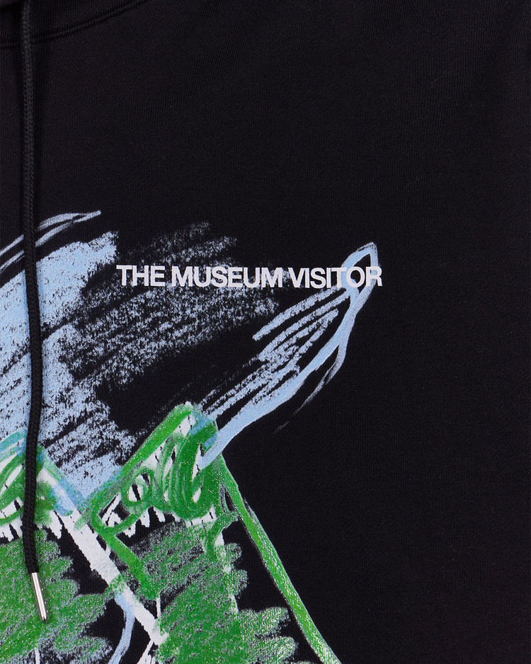 【THE MUSEUM VISITOR】 NATURE PRINTED HOODY (BLACK) NATURE PRINTED HOODY (BLACK) : THE MUSEUM VISITOR