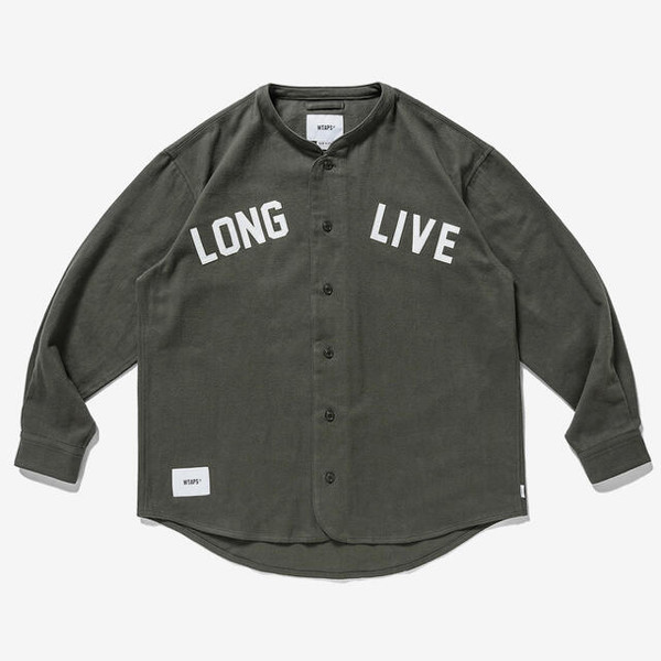 wtaps LEAGUE SS COTTON FLANNEL ベースボールシャツ KZ4535☆WTAPS : 22ss LEAGUE SS / COTTON. FLANNEL☆02☆白