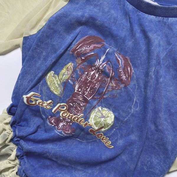 LUCID” Smocked Graphic T-shirt S24TTS03B : Johari store
