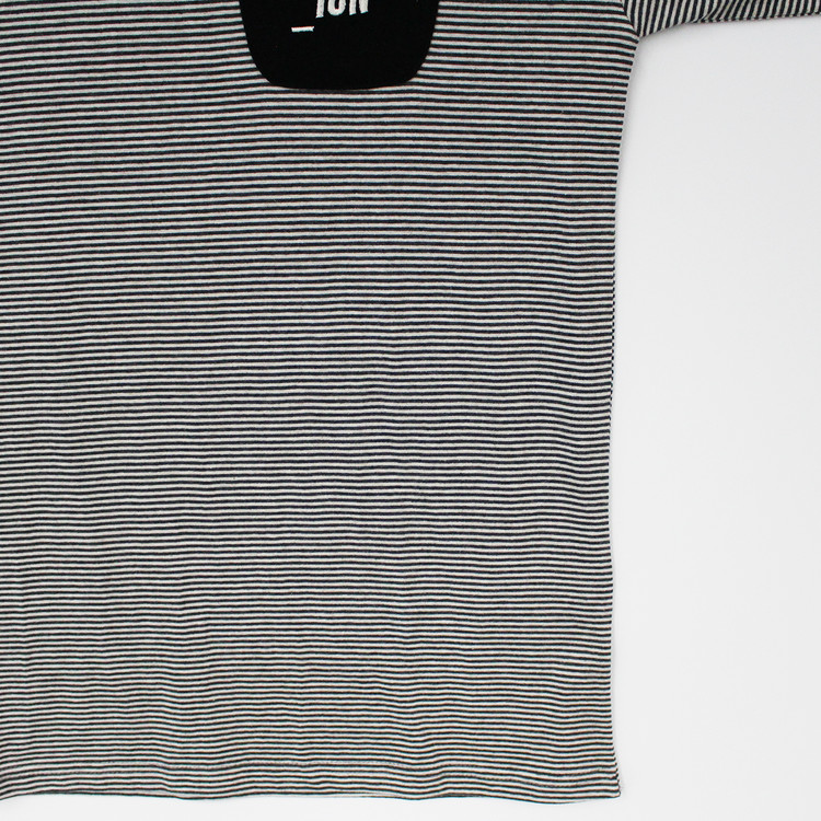 IONSEOUL Pocket Logo Stripe T-shirt(Black) : 아이온서울