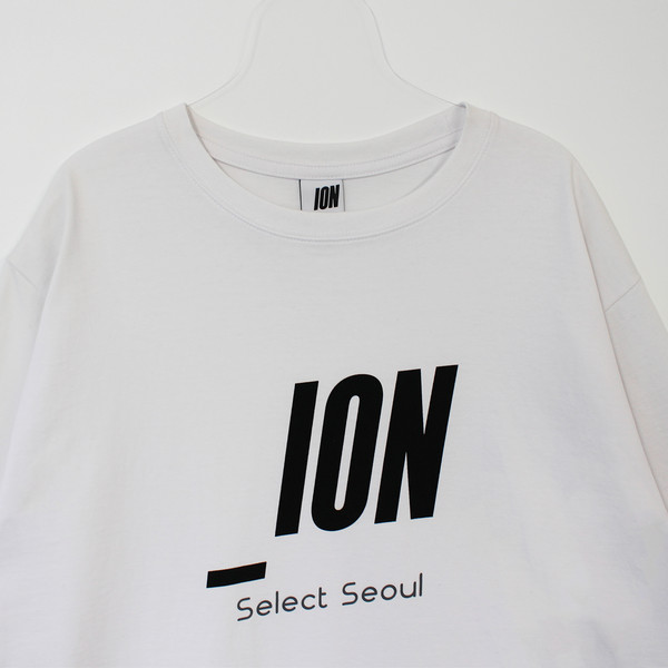 Tシャツ・カットソー IONSEOUL Grand 105 Over Short Sleeve T-Shirt JE1075 IONSEOUL Original Logo Short Sleeve T-shirt (White) : 아이온서울