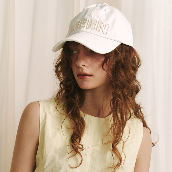★MEENDERI★MEEN BALL CAP - WHITE★正規品/韓国直送料込/人気 韓国newera□Yoon Mirae X Unstrucker Ball Cap□送料込 (New