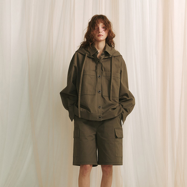 ★MEENDERI★BIG POCKET SHORTS - BROWN★正規品/韓国直送料込 ☆MEENDERI☆BIG POCKET SHORTS - BROWN☆正規品/韓国直送料込