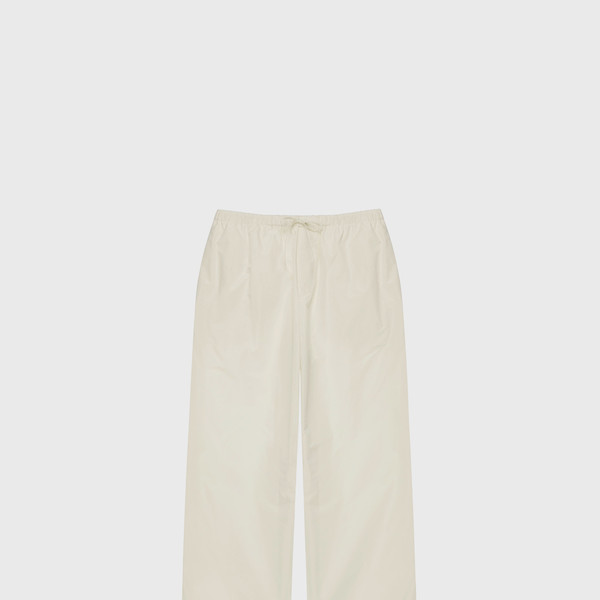 Silky banding pants (white / ivory / gray / black) : MONOHA