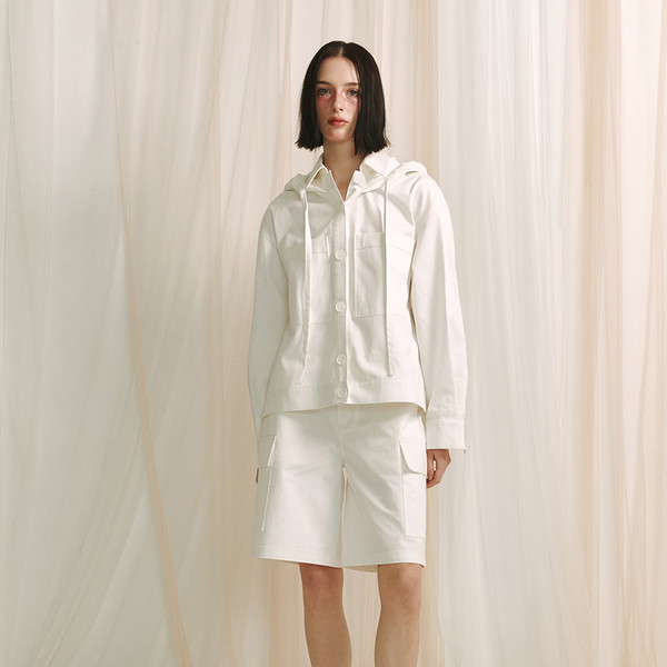 ★MEENDERI★BIG POCKET SHORTS - WHITE★正規品/韓国直送料込 MEENDERI] BIG POCKET SHORTS - WHITE