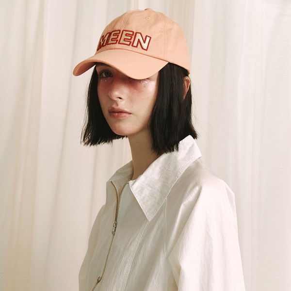 ★MEENDERI★MEEN BALL CAP - SALMON★正規品/韓国直送料込/人気 MEENDERI] MEEN BALL CAP - SALMON