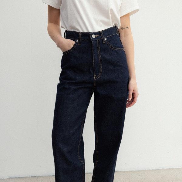 デニム・ジーパン MONOHA : 24SS / European, Asian basic denim pants (2colors) European & Asian basic denim pants (blue) : MONOHA