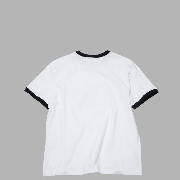 [THE MUSEUM VISITOR]★CUT-OUT ART STUD T-SHIRT CUT-OUT ART STUD T-SHIRT (WHITE / BLACK) : THE MUSEUM VISITOR