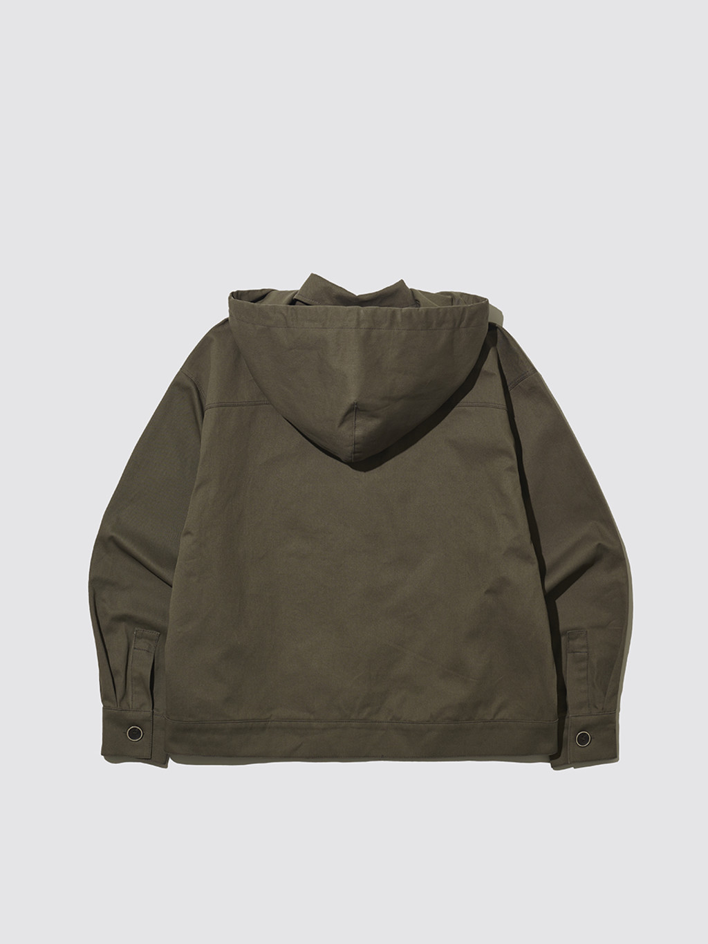 MEENDERI] HOODIE SHIRT JACKET - BROWN