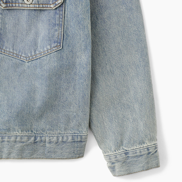 KHAKIS 카키스 24SS / WASHED DUNGAREE JACKET / MID BLUE : 굿스포츠 