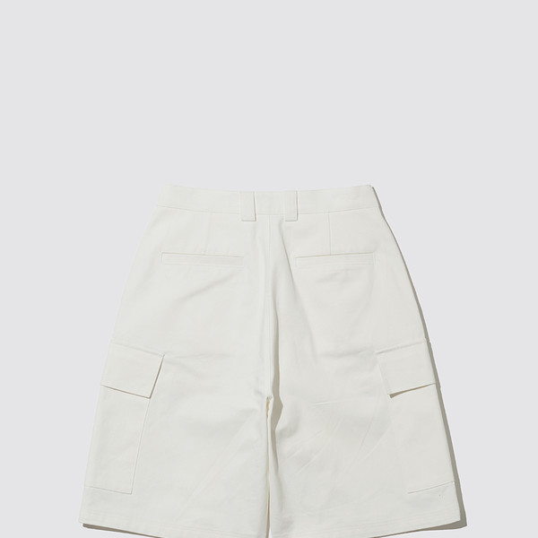 MEENDERI] BIG POCKET SHORTS - WHITE