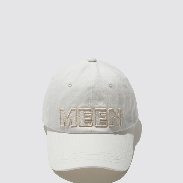 ★MEENDERI★MEEN BALL CAP - WHITE★正規品/韓国直送料込/人気 MEENDERI] MEEN BALL CAP - WHITE
