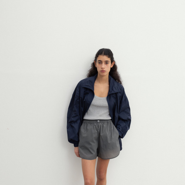 ショートパンツ MONOHA : 24SS / Paper short pants (2colors) Paper short pants (dark gray / light gray) : MONOHA