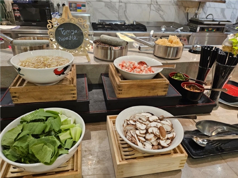 Sunway Hotel Big Box 조식 뷔페 음식