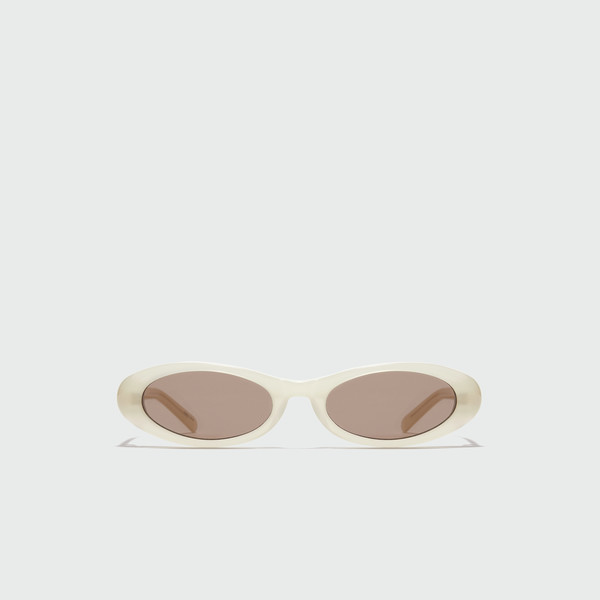 [EENK] / ☆ YVONNE Oval Sunglasses / Brown YVONNE Oval Sunglasses - Brown : EENK SHOP
