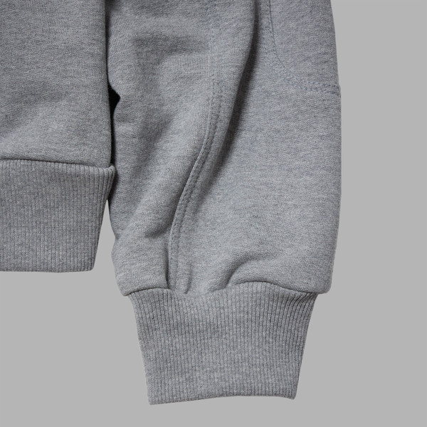 METAL LOGO HEAVY BIKER ZIP UP HOODY (GREY) : THE MUSEUM VISITOR