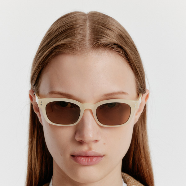 YVES Classic Sunglasses - Cream : EENK SHOP