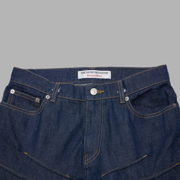 ◆THE MUSEUM VISITOR◆ PINTUCK DETAILED DENIM PANTS DARK NAV PINTUCK DETAILED DENIM PANTS (DARK NAVY) : THE MUSEUM VISITOR