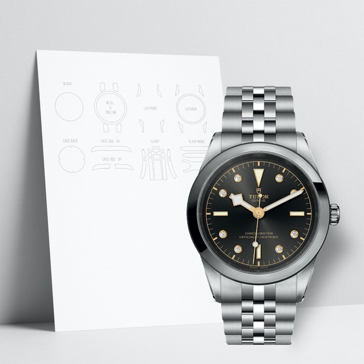 WATCHSHELLS TUDOR BLACK BAY M79680-0004 41MM WATCH PROTECTION FILM 