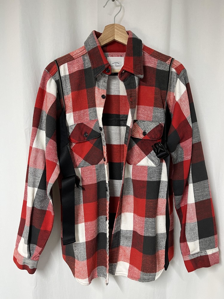 ソロイスト soloist リメイク　ネルシャツ　限定　ma-1 オールドパーク ソロイスト soloist リメイク ネルシャツ 限定 ma-1 オールドパーク