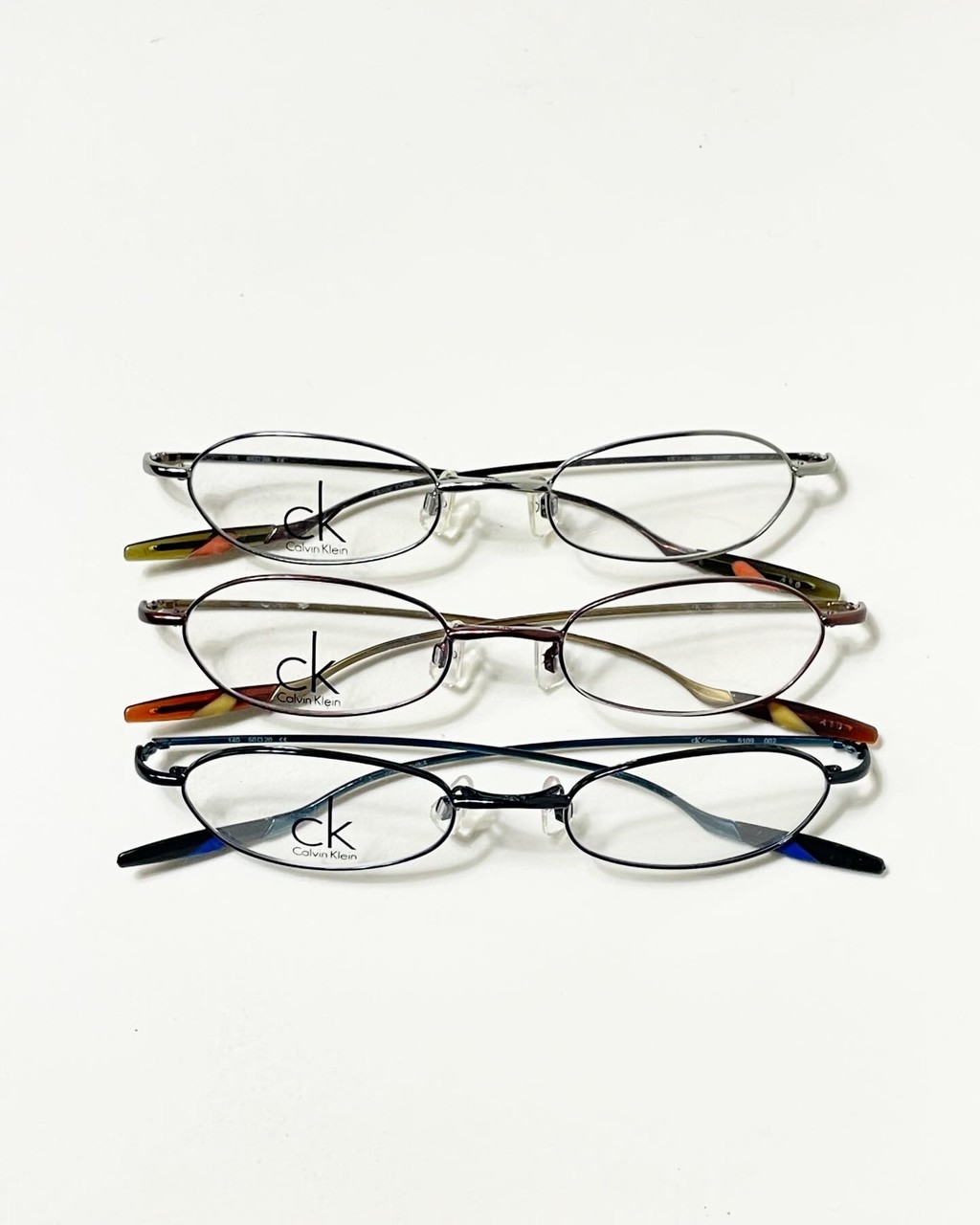 Calvin Klein Slim Square Frame Glasses (3 Colors) : Share the vibe