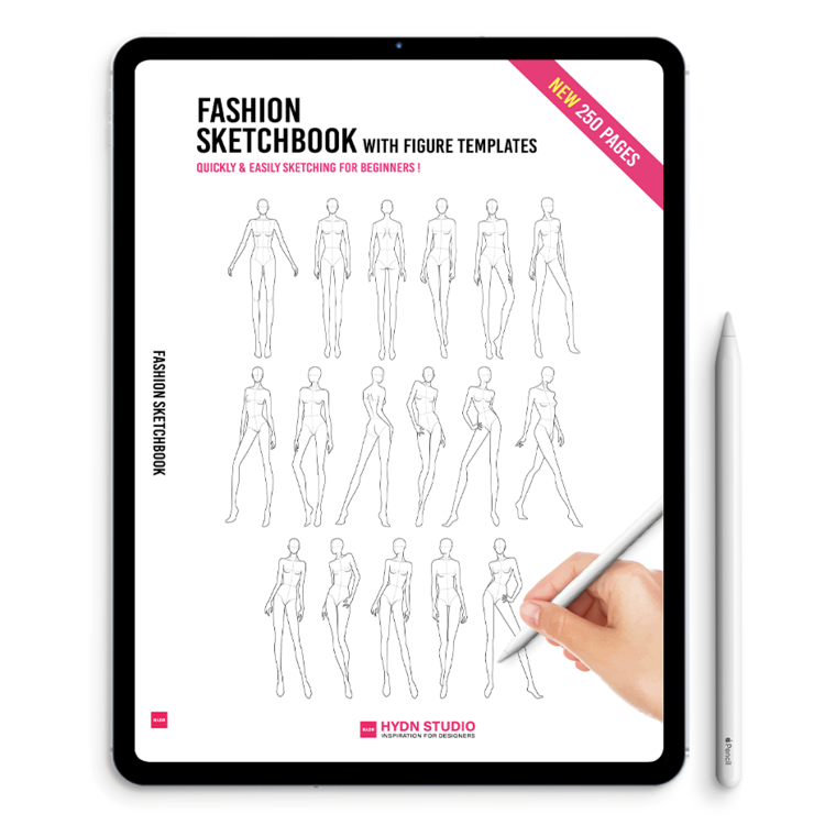 Digital 10 Head Fashion Figure Templates. 30 Poses. PDF Printable, PNG,  Procreate Stamp Brushes. 2nd Edition. By Nhoo Matthews. – Nhoo Matthews