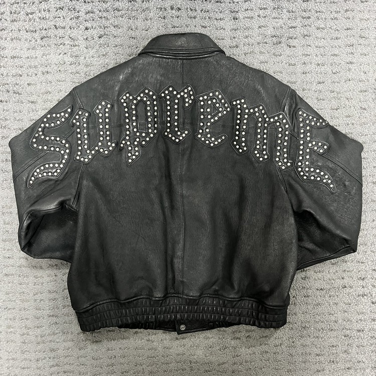 Supreme Pebbled Leather Varsity Jacket (sz.L) : soberseoul