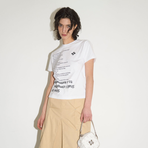 SONNET 18 T-SHIRT (STANDARD FIT) / white : HERETIC 헤레틱