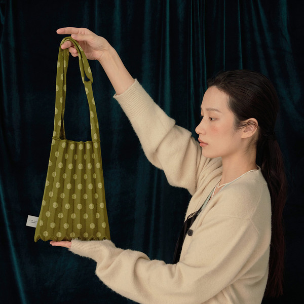 Mini Shoulder Bag Glitter Gold Dot : PLEATSMAMA: Sustainable