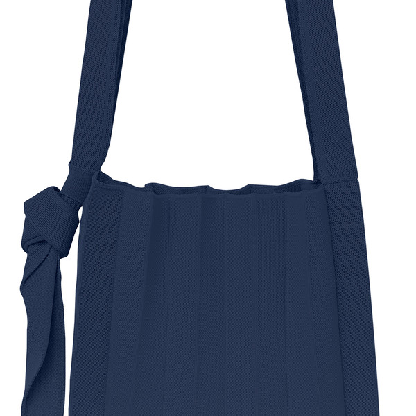 PLEATS MAMA 正規品関税込み NEW CROSS BAG NAVY New Shoulder Bag Navy : PLEATSMAMA: Sustainable Knit Pleats Bag