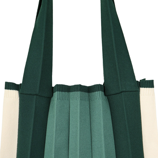 【PLEATSMAMA】☆韓国 人気☆Two Way Shopper Bag PLEATSMAMA: Sustainable Knit Pleats Bag
