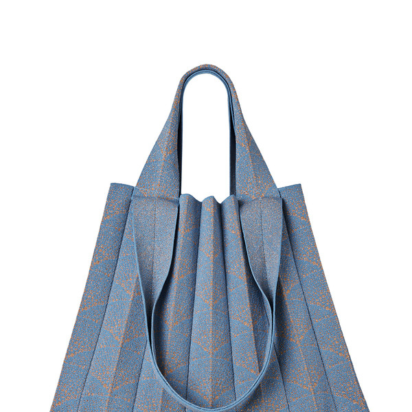 2Way Shopper Bag Wide Powder Blue : PLEATSMAMA: Sustainable