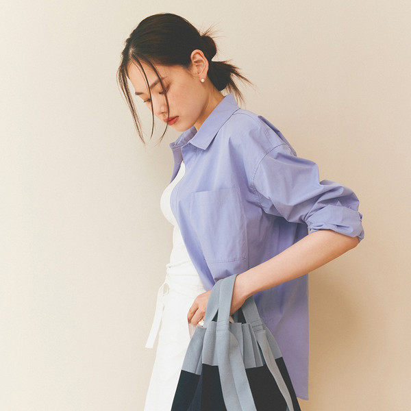 ◆PLEATS MAMA◆ Two way shopper bag navy 624406 2Way Shopper Bag Navy : PLEATSMAMA: Sustainable Knit Pleats Bag
