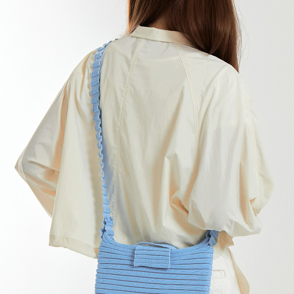 New Melody Bag M Light Blue : PLEATSMAMA: Sustainable Knit