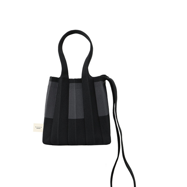 大人気【PLEATSMAMA】Knit Pleats MINI Two-Way Bag (5 色) Mini 2Way Bag Black : PLEATSMAMA: Sustainable Knit Pleats Bag