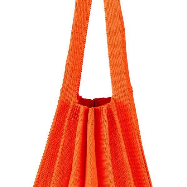 PLEATS MAMA 正規品関税込み MINI TOTE BAG ORANGE MiniToteBag Orange : PLEATSMAMA: Sustainable Knit Pleats Bag
