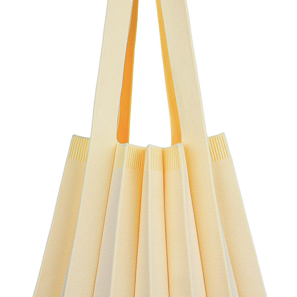 Tote Bag Cream : PLEATSMAMA: Sustainable Knit Pleats Bag