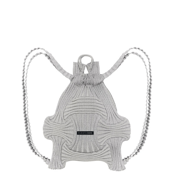 ◆PLEATS MAMA◆ Bow backpack glitter silver 5000957751 Bow BackPack Glitter Silver : PLEATSMAMA: Sustainable Knit