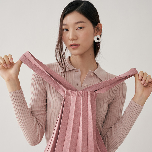 Tote Bag Glitter Rose Gold : PLEATSMAMA: Sustainable Knit