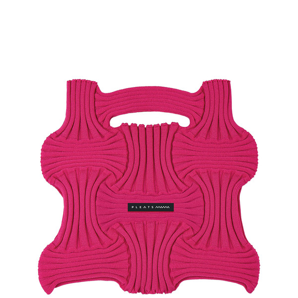 早い者勝ち‼️PLEATSMAMA BOW BAG DEEP PINK Bow Bag Deep Pink : PLEATSMAMA: Sustainable Knit Pleats Bag