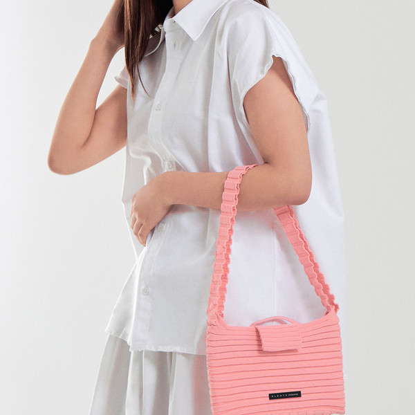 ◆PLEATS MAMA◆ Melody Bag Pink 5000957677 New Melody Bag M Light Pink : PLEATSMAMA: Sustainable Knit