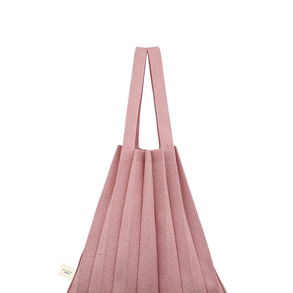Tote Bag Glitter Rose Gold : PLEATSMAMA: Sustainable Knit