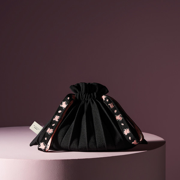 CHERRY BLOSSOM EDITION] Mini Bubble Bag Black : PLEATSMAMA