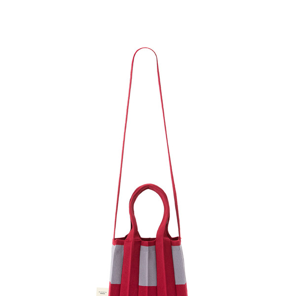 大人気【PLEATSMAMA】Knit Pleats MINI Two-Way Bag (5 色) Mini 2Way Bag Red : PLEATSMAMA: Sustainable Knit Pleats Bag