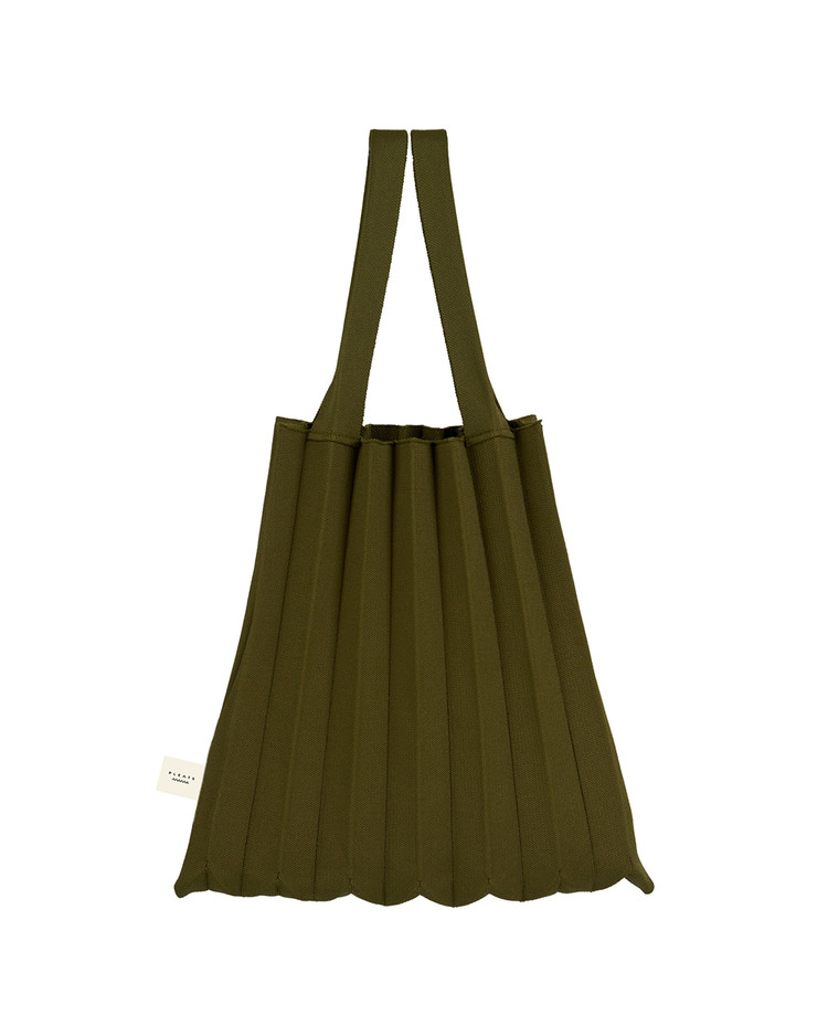 Tote Bag Brick Grey : PLEATSMAMA: Sustainable Knit Pleats Bag