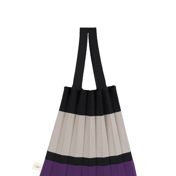 Tote Bag Purple Black : PLEATSMAMA: Sustainable Knit Pleats Bag