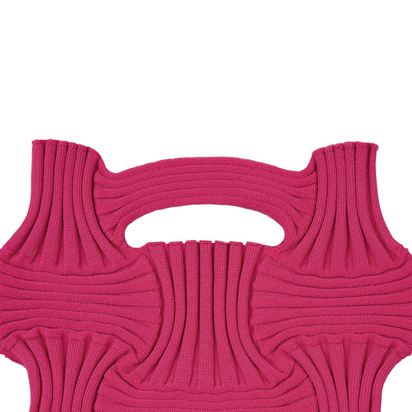 早い者勝ち‼️PLEATSMAMA BOW BAG DEEP PINK Bow Bag Deep Pink : PLEATSMAMA: Sustainable Knit Pleats Bag